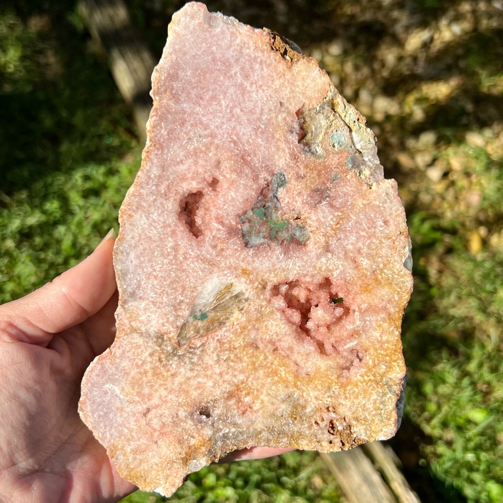 Large Pink Amethyst Slab Slice Geode